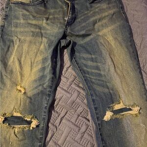 Distressed Blue Jeans for Women